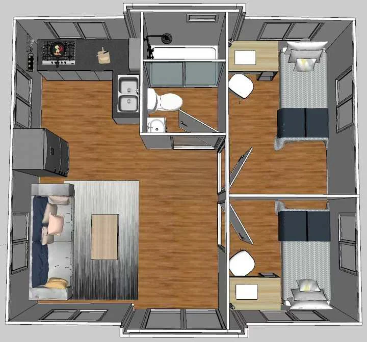Tiny Home – 400 Sq. Ft. | 2 Bedrooms | Kitchen | Full Bathroom - Image 8